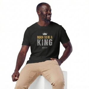 BORN TO BE A KING T-Shirt Black Mens