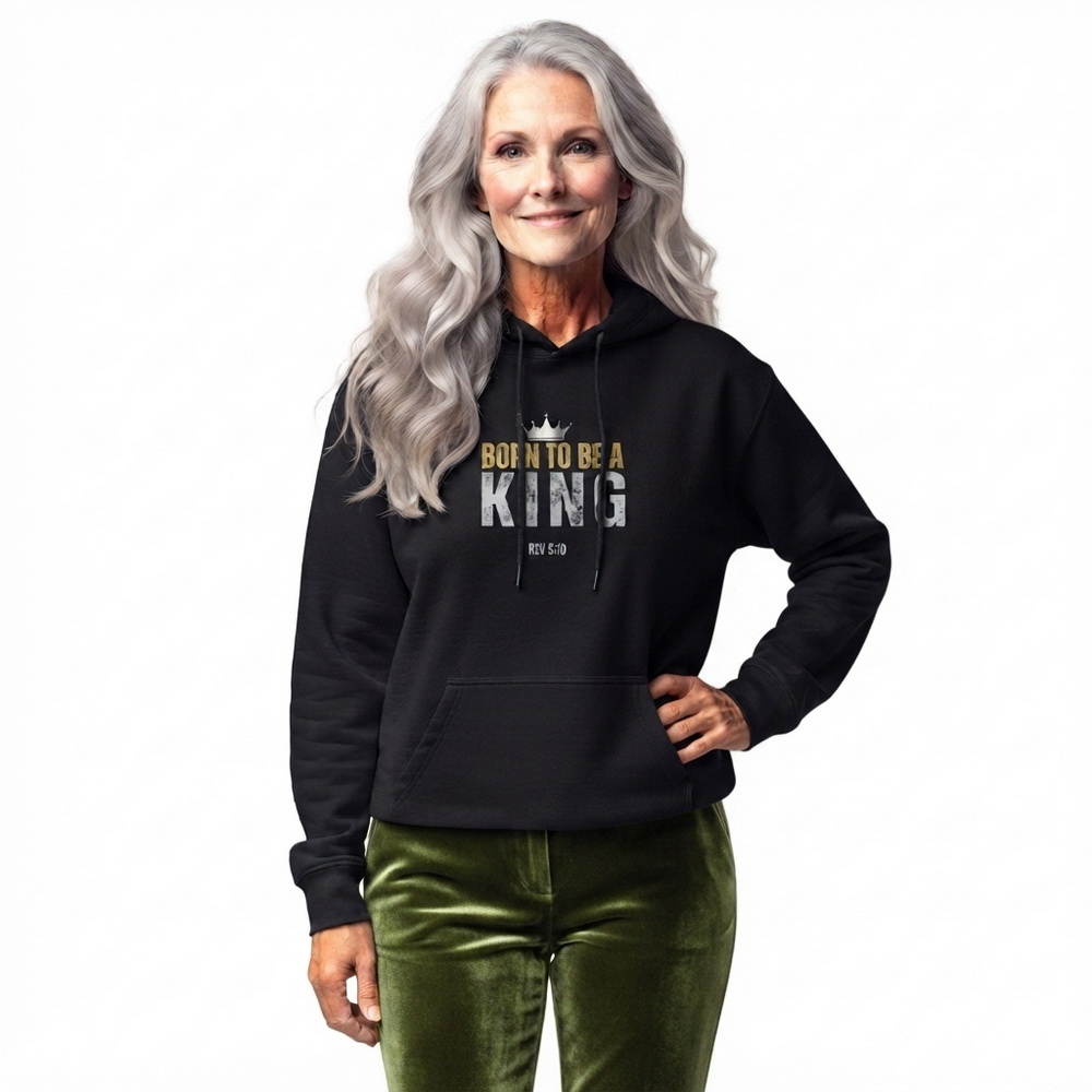 The Two Shall Be One Ministry-Fashion-BORN TO BE A KING-Women's Hoodie-009