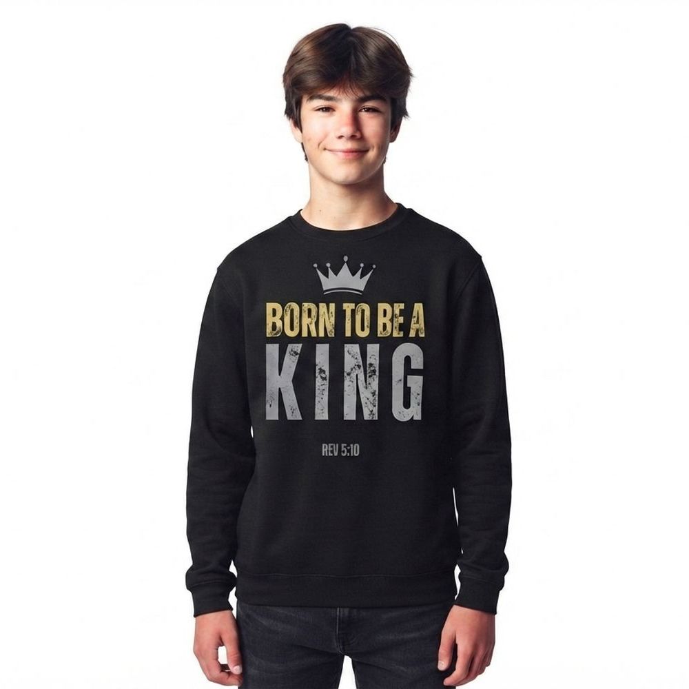 The Two Shall Be One Ministry-Fashion-BORN TO BE A KING-Men's Sweatshirt-016