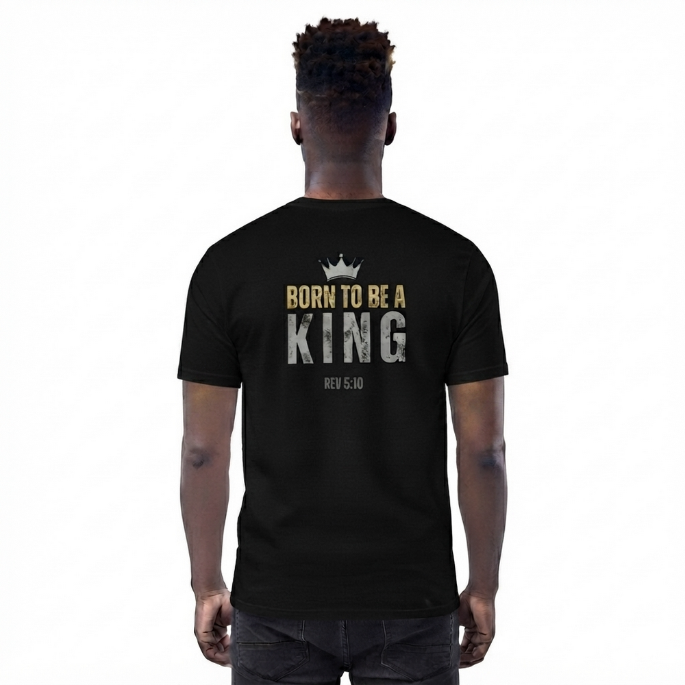 The Two Shall Be One Ministry-Fashion-BORN TO BE A KING-Men's T-Shirt-Black-006