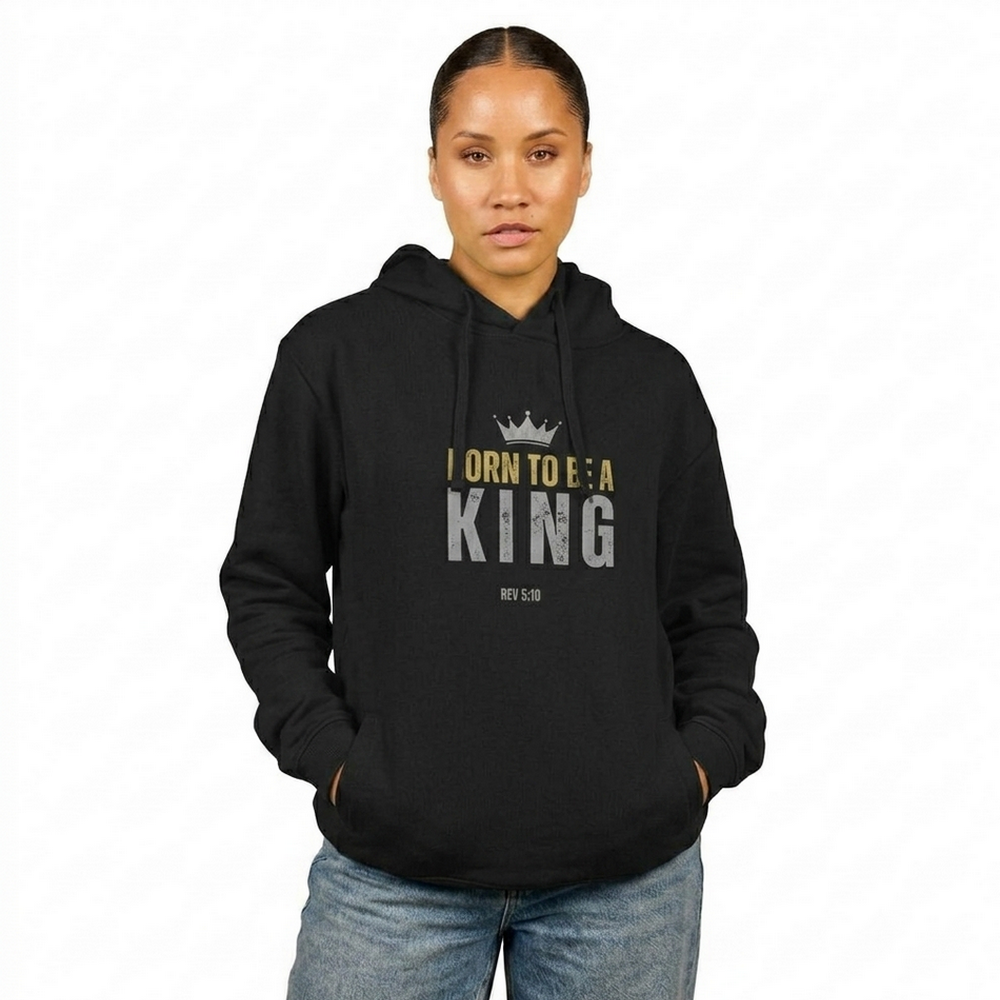 The Two Shall Be One Ministry-Fashion-BORN TO BE A KING-Women's Hoodie-001