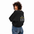 The Two Shall Be One Ministry-Fashion-BORN TO BE A KING-Women's Sweatshir-Black-004