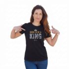 The Two Shall Be One Ministry-Fashion-BORN TO BE A KING-Women's T-Shirt-Black-003