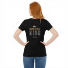 The Two Shall Be One Ministry-Fashion-BORN TO BE A KING-Women's T-Shirt-Black-007