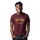 The Two Shall Be One Ministry-Fashion-SAVED SETTLED SANCTIFIED-T-Shirt-wine-003