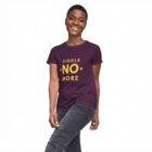 The Two Shall Be One Ministry-Fashion-SINGLE NO MORE- Women's T-Shirt-Purple-016